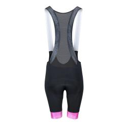 Force STRIPE LADY černo-růžové dámské cyklokalhoty se šráky a vložkou