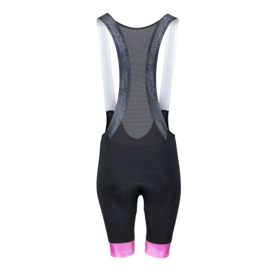 Force STRIPE LADY černo-růžové dámské cyklokalhoty se šráky a vložkou