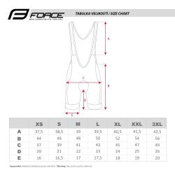 Force STRIPE černo-modré cyklokraťasy se šráky a vložkou