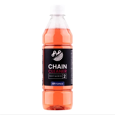 Force STRONG na řetězy - 0,5 l, láhev - růžový čistič Force STRONG na řetězy - 0,5 l, láhev - růžový čistič