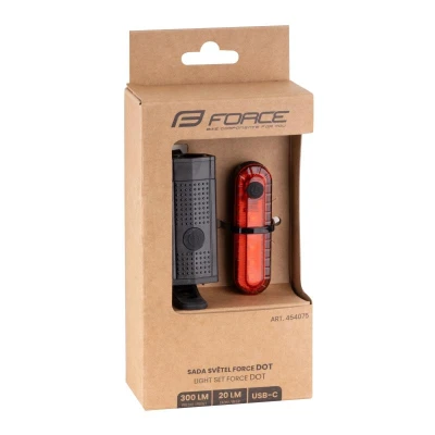Force DOT USB predná+zadná sada svetiel