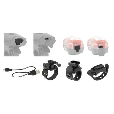 FORCE EXPRESS USB přední+zadní sada světel