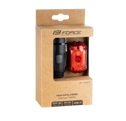 Force Světla sada VARIO USB přední+zadní