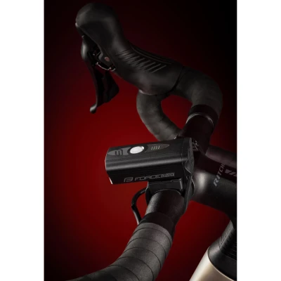 Force Světlo přední DIVER 900 LM, USB, černé