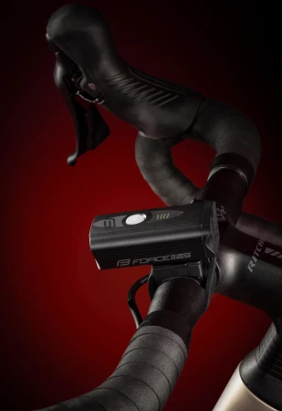 Force Světlo přední DIVER 900 LM, USB, černé