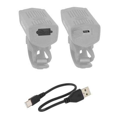 Force Světlo přední DOT 300LM USB, černé