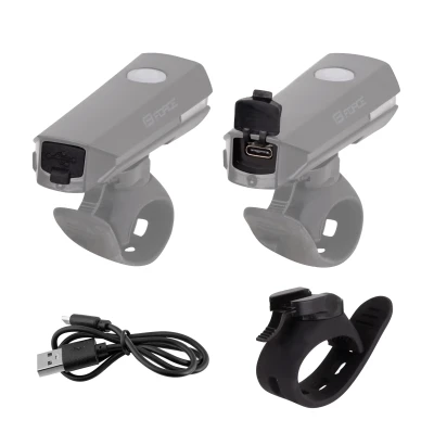 Force Světlo přední FLUX 200LM USB, černé