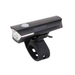 Force Světlo přední FLUX 200LM USB, černé