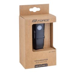 Force Světlo přední FLUX 200LM USB, černé