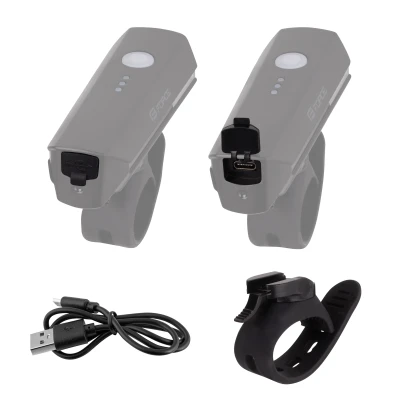 Force Světlo přední FLUX 550LM USB, černé