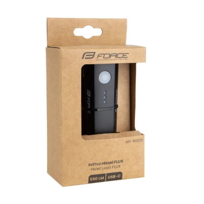 Force Světlo přední FLUX 550LM USB, černé (VÝPRODEJ)