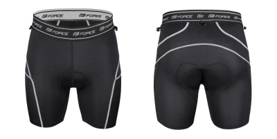 Force SWAY černý cyklodres - kr. rukáv + Force BLADE MTB černé cyklokraťasy