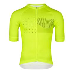 Force SWAY fluo cyklodres - kr. rukáv + Force REBEL MTB černé cyklokraťasy