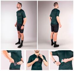 Force SWAY tm.zelený cyklodres - kr. rukáv POUZE M (VÝPRODEJ)