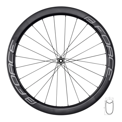 Force Team SP Karbon Disc 50 plášťové přední silniční kolo