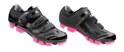 Force MTB TURBO černo-růžové dámské cyklistické tretry + osvěžovač obuvi