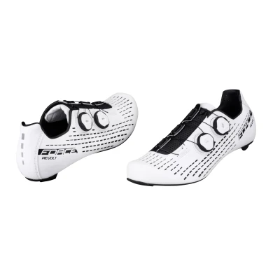 Force ROAD REVOLT CARBON bílé cyklistické tretry