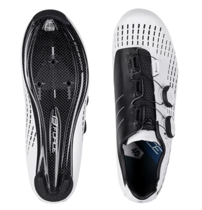 Force ROAD REVOLT CARBON bílé cyklistické tretry