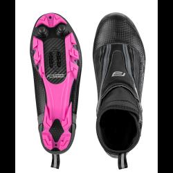 Force MTB ICE21 LADY černo-růžové dámské zimní tretry
