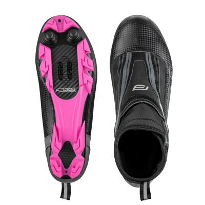 Force MTB ICE21 LADY černo-růžové dámské zimní tretry