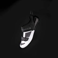 Force TRIA černo-bílé cyklistické tretry POUZE EU 45 (VÝPRODEJ)