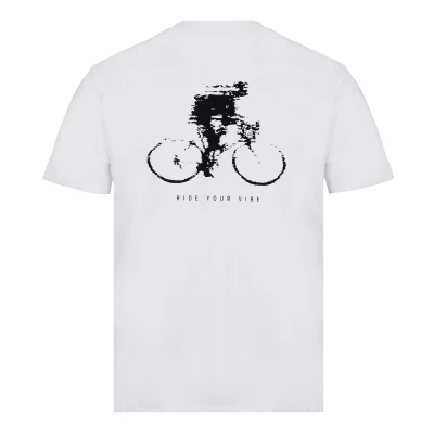 Force VIBE bílé unisex tričko s krátkým rukávem