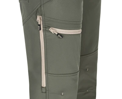 Bennon FORCE kalhoty green/sand softshellové