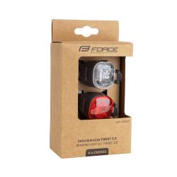 Force TWIST 2.0 bateriové, přední+ zadní blikačky sada