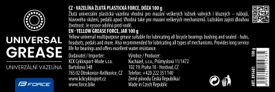Force Mazivo žlutá plastická vazelína, dóza 100g