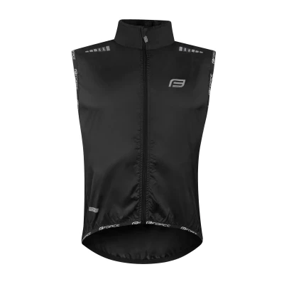 Force V48 černá cyklo vesta neprofuk