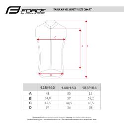 Force WINDPRO KID neprofuk fluo dětská cyklosvesta