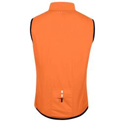 Force WINDPRO oranžová cyklistická vesta, plné chrbát
