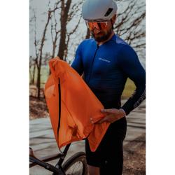 Force WINDPRO oranžová cyklistická vesta, plné chrbát