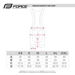 Force VISION LADY černo-bílé dámské cyklokraťasy se šráky a vložkou