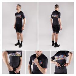 Force VIVID černý cyklistický dres - kr. rukáv POUZE S (VÝPRODEJ)