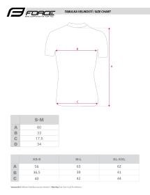 Force WIND funkční triko krátký rukáv