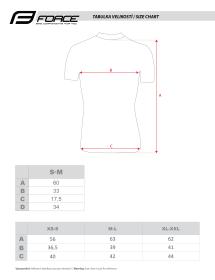Force WIND funkčné tričko krátky rukáv