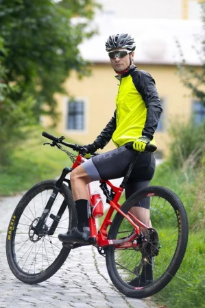 Force WINDPRO fluo-černá neprofuk cyklistická bunda POUZE 3XL (VÝPRODEJ)