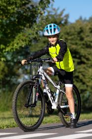 Force WINDPRO KID fluo-černá dětská cyklobunda