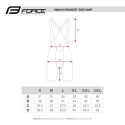Force WINNER čierne cyklokraťasy so šrákmi a vložkou