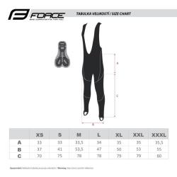 Force Z70 SOFTSHELL cyklokalhoty se šráky s vložkou POUZE XL (VÝPRODEJ)