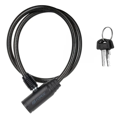 Force Zámek PRIM L8/650mm, bez držáku, černý Force Zámek PRIM L8/650mm, bez držáku, černý