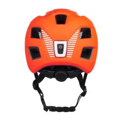 Force ZEBU s blikačkou oranžová dětská cyklistická přilba POUZE S-M 51-56 cm (VÝPRODEJ)