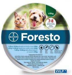 Foresto pro kočky a psy do 8 kg 1,25 + 0,563 g Foresto pro kočky a psy do 8 kg 1,25 + 0,563 g