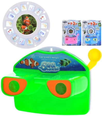 Fotoaparát s premietaním zvieratká morský svet set so 2 stereo kotúčmi plast 3 farby Fotoaparát s premietaním zvieratká morský svet set so 2 stereo kotúčmi plast 3 farby
