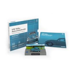 Franzis adventní kalendář VW Brouk se zvukem modrý 1:43