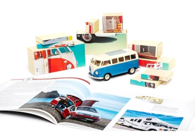 Franzis adventný kalendár VW Bulli T1 so zvukom modrý 1:24
