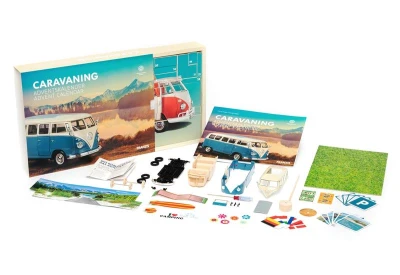 Franzis adventný kalendár VW Bulli T1 so zvukom modrý 1:24