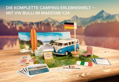 Franzis adventný kalendár VW Bulli T1 so zvukom modrý 1:24