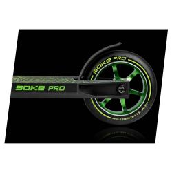 SOKE PRO Neon Green freestylová koloběžka